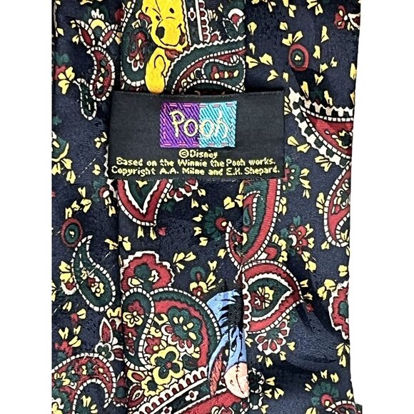 Winnie The Pooh Paisley Vintage Tie Piglet Eyore Milne & AA Shepherd - Picture 6 of 7